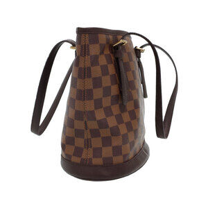 Louis Vuitton Marais Shoulder Bucket Ebene Bag Brown Damier